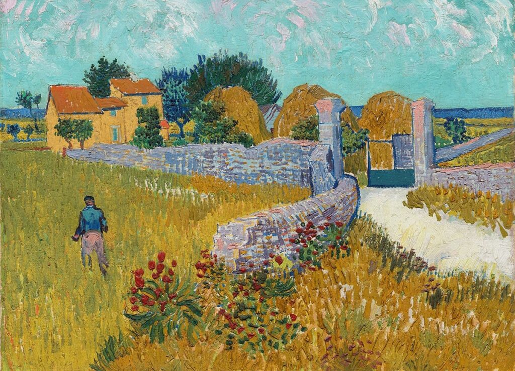 Obraz Vincenta van Gogha Farma w Prowansji
